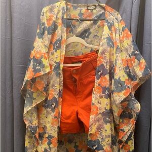 D. Jean shorts and beach top